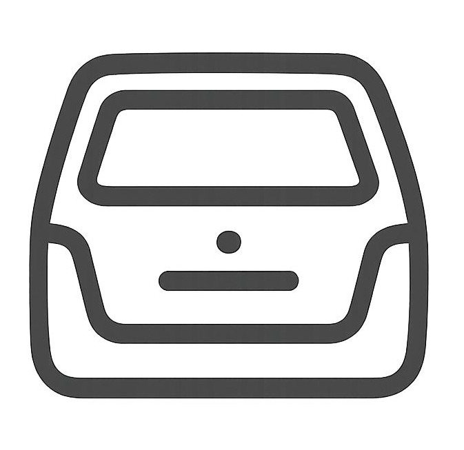 Icon von einer Heckklappe