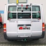 Fahrradträger Fiamma angebaut an einem Ford Transit