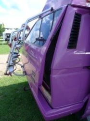 Heckklappe VW T3 leicht ausgestellt mit Airlock