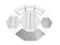 Preview: Grill- und Feuerschale "Hexagon" - 40 x 45 cm