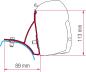 Preview: Komplettsett Markise F45s Renault Trafic/ Opel Vivaro/ Nissan Primastar 2001 - 2015 kurzer Radstand #98655-854
