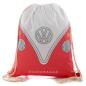 Preview: Volkswagen Bulli VW Bus T1 Roter Kordelzugbeutel Gymbag Rucksack