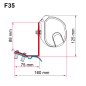 Preview: Fiamma Adapter 98655R682 mit einer F35