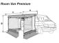 Preview: Room Van Premium Markisenvorzelt Fiamma F40van #08210-01-Größenskizze