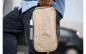 Preview: Washbag Kulturbeutel small beige in der Hand
