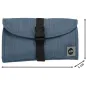 Preview: Washbag Kulturbeutel faltbar blau mit Maßangaben in cm