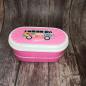 Preview: VW Bus Wohnmobil VW T1 rosa Summer Love - Bento Box Lunchbox/Lunchset/Brotzeitbox -