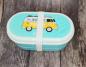 Preview: VW Bus Wohnmobil VW T1 hellblau Surf Adventure - Bento Box Lunchbox/Lunchset/Brotzeitbox -