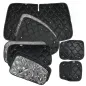 Preview: Set: Thermomatten schwarz Komplettset 9-teilig Ford Tourneo Custom V710 ab 10/2023 / VW neuer Transporter kurzer Radstand