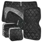 Preview: Set: Thermomatten Komplettset 10-teilig schwarz VW Caddy 2004 - 2020 - kurzer Radstand / Heckklappe