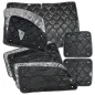 Preview: Set: Thermomatten schwarz Komplettset 9-teilig Mercedes Vito/Viano 2004-2014 (639) kurzer Radstand