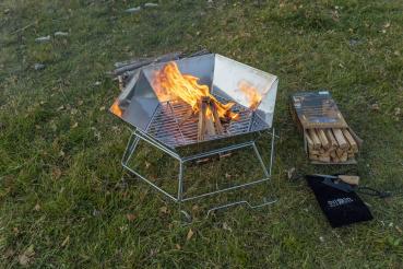 Grill- und Feuerschale "Hexagon" - 40 x 45 cm