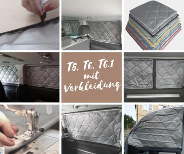 Thermomatten Premium VW T5 / T6 / T6.1 mit Originalverkleidung Komplettset - zum Konfigurieren