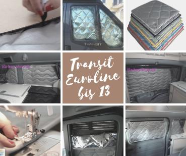 Thermomatten PREMIUM Ford Transit Euroline L1 bis BJ 2013 Komplettset - zum Konfigurieren