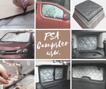 Thermomatten Premium Spacetourer/Campster/Vanster/Traveller/Crosscamp/ProAce Verso (nicht City)/Zafira Life Komplettset -  zum Konfigurieren