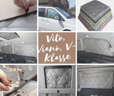 Thermomatten Premium Mercedes Viano V-Klasse ab 2003 - 2014  Komplettset - zum Konfigurieren