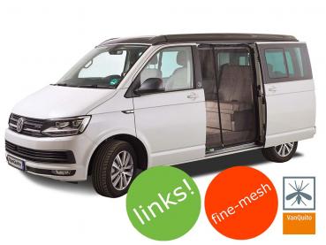VanQuito Insektenschutzgitter VW Bus T5 / T6 /T6.1 Schiebetür links - fine mesh (Fahrerseite)