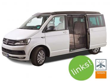 VanQuito VW Bus T5 / T6 / T6.1 Insektenschutzgitter Schiebetür links, schwarz