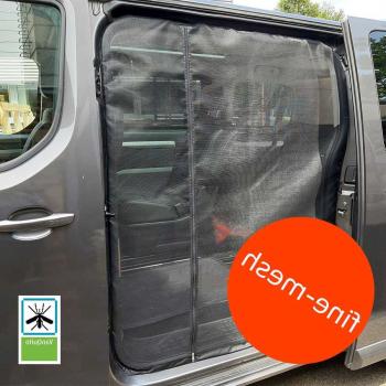 VanQuito Insektenschutzgitter Moskitonetz Schiebetür links Pössl Campster, Citroen Spacetourer, Peugeot Traveller und Toyota Proace - fine mesh L2 + L3