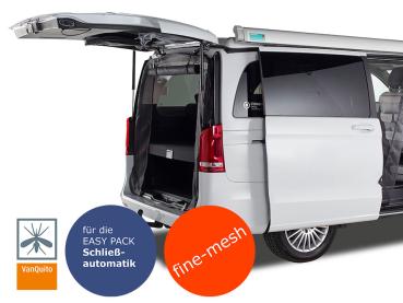 VanQuito Insektenschutzgitter Moskitonetz MB Viano / Vito / Marco Polo  Heck (ab Modell 2014) - EASY Pack Heckklappe - fine mesh