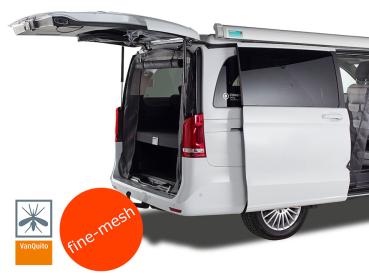 VanQuito Insektenschutzgitter Moskitonetz MB Viano / Vito (ab Modell 2014) - EASY Pack Heckklappe - fine mesh