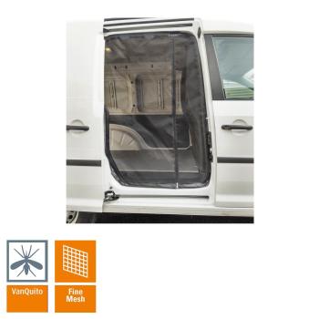 VanQuito VW Caddy und Caddy Maxi Insektenschutzgitter Schiebetür Beifahrerseite Baujahr 2015 - 02/2020 - fine mesh