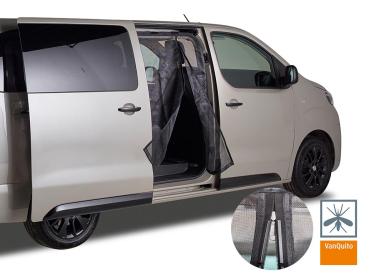VanQuito Insektenschutzgitter Moskitonetz Schiebetür rechts Pössl Campster, Citroen Spacetourer, Peugeot Traveller und Toyota Proace L2 + L3 - Magnetreißverschluss