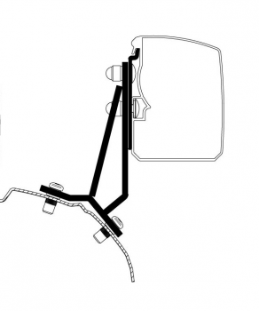 Adapter links (Fahrerseite) Ford Transit /Tourneo Custom für Thule Omnistor 3200