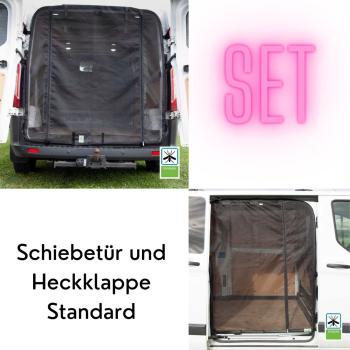 Insektenschutzgitter Set - Ford Custom Schiebetür und Heck Standard