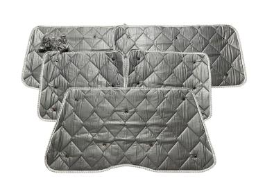 Set: Thermomatten Komplettset 8-teilig VW Caddy Maxi 2004 - 2020 langer Radstand für Heckklappe