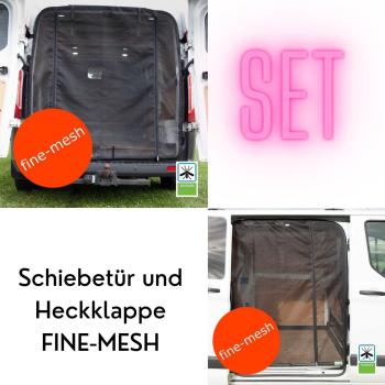 Insektenschutzgitter Set - Ford Custom Schiebetür und Heck Fine-mesh
