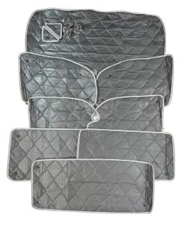 Thermomatten Komplettset 8-teilig Mercedes Vito / Viano 2004 - 2015 kurzer Radstand für Heckklappe