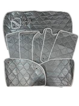 Thermomatten Komplettset 8-teilig Mercedes Vito / Viano 2004 - 2015 kurzer Radstand für Heckklappe