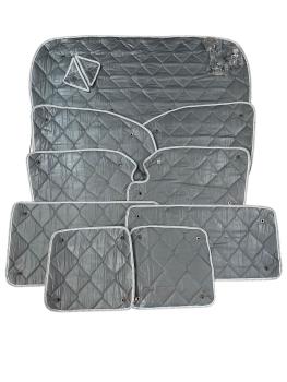 Set: Thermomatten Komplettset 9-teilig Mercedes Vito / Viano 2004 - 2015 kurzer Radstand für Heckflügeltüren