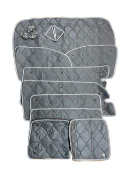 Set: Thermomatten Komplettset 9-teilig Mercedes Vito / Viano 2004 - 2015 extralang - Heckflügeltür