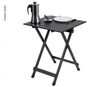 Klapptisch SINGLE BLACK 50x50x64 cm, Alu