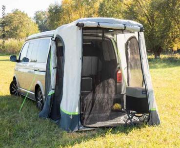 Heckzelt Upgrade Premium speziell für VW T5 und T6 Heckklappe