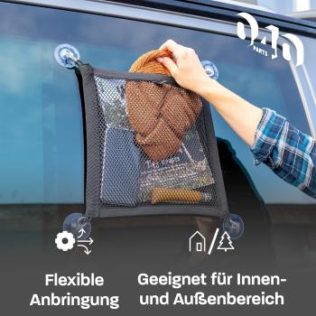 Aufbewahrungsnetz für Fenster (Saugnapfbefestigung)