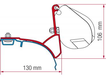 Komplettset Markise Fiamma F35pro für VW T5 / T6 / T6.1 Multivan oder Transporter #98655-747