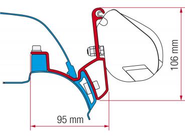 Komplettset Markise Fiamma F35pro für VW Bus T5 / T6 / T6.1 California #98655-748
