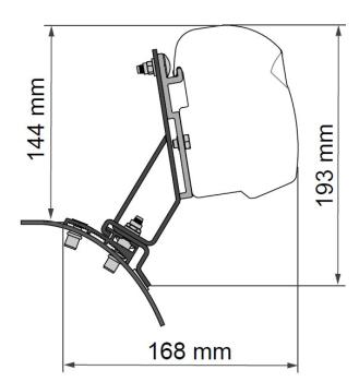 Fiamma Adapter F43van für PSA deep black #98655A090