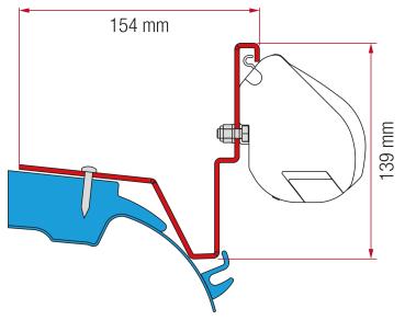 Fiamma Adapter F35 Kit Mercedes Vito Jules Verne #98655Z034