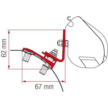 Komplettset Fiamma F35pro für PSA ab BJ 2016 #98655Z095