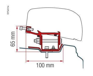 Komplettset F40van für NV300 / Vivaro / Trafic / Talento  ab 2014 L1 Fahrer- und Beifahrerseite incl. Adapter # 98655Z087