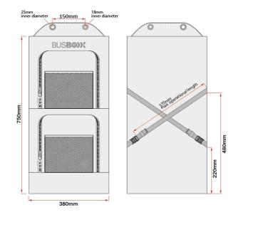 Organizer Tasche seatBOXX für Einzelsitz