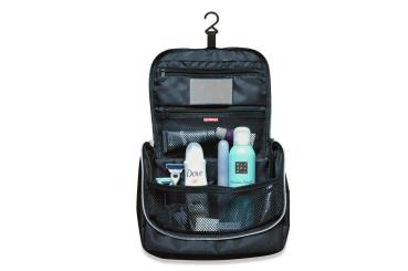Kulturtasche geöffnet inkl. Inhalt zur Veranschaulichung