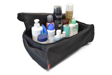 Kulturtasche geöffnet inkl. Inhalt zur Veranschaulichung