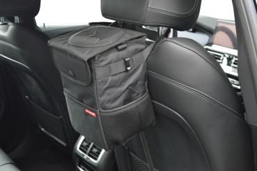 Auto-Mülleimer im Auto am Rücksitz montiert