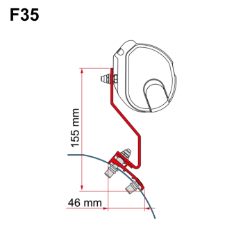 Fiamma Adapter 98655Z109 mit einer F35