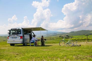 Markise Fiamma F40van am Fahrzeug montiert